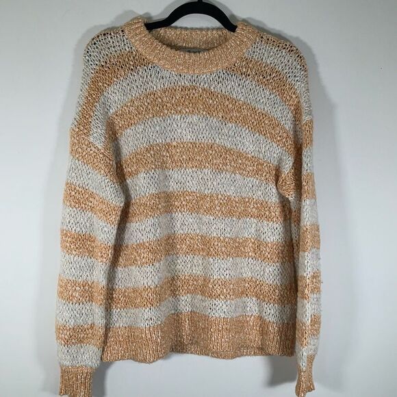 Madewell Sweaters - Madewell Sweater Women’s Small Striped Open Knit Wool Blend